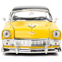 1956 Chevrolet Bel Air Yellow and Black "Bigtime Muscle" Series 1/24 Diecast Model Car by Jada