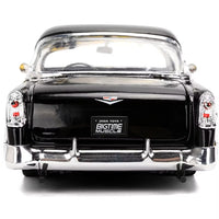 1956 Chevrolet Bel Air Yellow and Black "Bigtime Muscle" Series 1/24 Diecast Model Car by Jada
