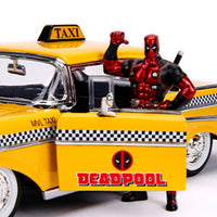 Jada Deadpool 1957 Chevrolet Bel Air with Figure 1:24 Diecast Car