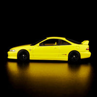 Hot Wheels Red Line Club 1995 Honda Integra Type R, Phoenix Yellow, 1:64 Scale