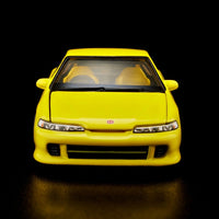 Hot Wheels Red Line Club 1995 Honda Integra Type R, Phoenix Yellow, 1:64 Scale