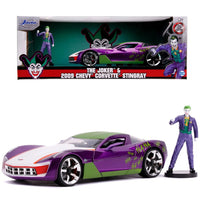 Jada Hollywood Rides The Joker & 2009 Chevrolet Corvette Stingray 1:24