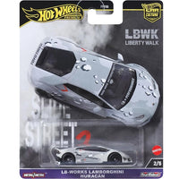 Hot Wheels Premium Car Culture Slide Street 2 LB-Works Lamborghini Huracan with protector 1:64 Diecast