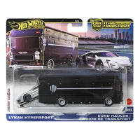 Hot Wheels Premium Car Culture Team Transport Lykan Hypersport Euro Hauler / Camion De Transport