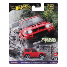 Hot Wheels Premium Car Culture Terra Trek Mitsubishi Pajero Evolution 1:64 Diecast Car