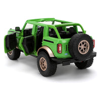 Jada Toys - Hollywood Rides - M&M'S 2021 Ford Bronco with Green M&M'S Metal Figure