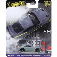 Hot Wheels Premium Car Culture Slide Street 2 2018 Ford Mustang RTR Spec 5 1:64 Diecast