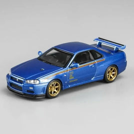 MotorHelix VDX Expo Nissan Skyline GT-R R34 V-Spec II Customized Bayside Blue – Canadian Diecast Expo