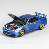 MotorHelix VDX Expo Nissan Skyline GT-R R34 V-Spec II Customized Bayside Blue – Canadian Diecast Expo