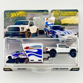 Hot Wheels Team Transport #96 Rob'N Pinks & '17 Ford F-150 Raptor 1/64