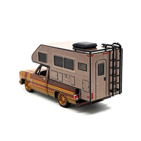 Auto World 1983 Chevy Silverado with Camper 1:64 Diecast Car