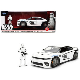 Jada Hollywood Rides Stormtrooper & 2021 Dodge Charger SRT Hellcat 1:24