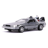 Jada Back to The Future 2 Time Machine with Lights (Hover Mode) 1:24 Diecast Model Car