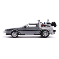 Jada Back to The Future 2 Time Machine with Lights (Hover Mode) 1:24 Diecast Model Car