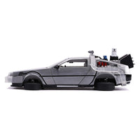 Jada Back to The Future 2 Time Machine with Lights (Hover Mode) 1:24 Diecast Model Car