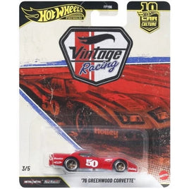 Hot Wheels Premium Car Culture Vintage Racing '76 Greenwood Corvette