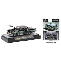 M2 Machines 1957 Bel Air Black w/ Green Flames