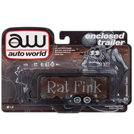 Auto World Enclosed Trailer Rat Fink Patina Edition Hobby Exclusive